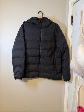 H&M Men's Black Hooded Puffer Jacket
